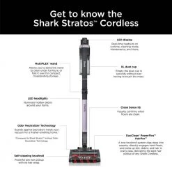 Shark Stratos Cordless with Clean Sense IQ Cordless Stick Vacuum -Vacuum Cleaners Sales Store shark stick vacuums iz862h 76 1000