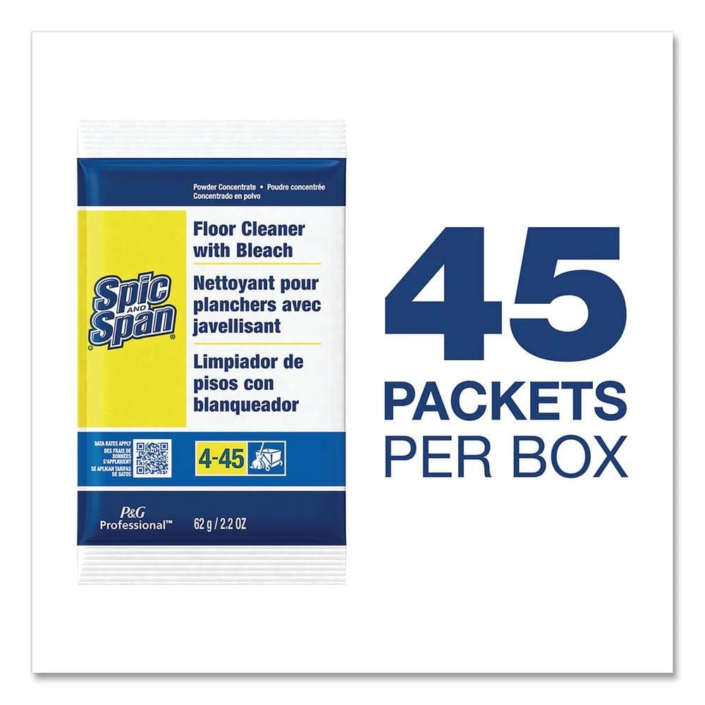 Spic AND Span 2.2 oz. Bleach Floor Cleaner Packets (45/Carton) 4 Spic AND Span 2.2 oz. Bleach Floor Cleaner Packets (45/Carton) - Image 2