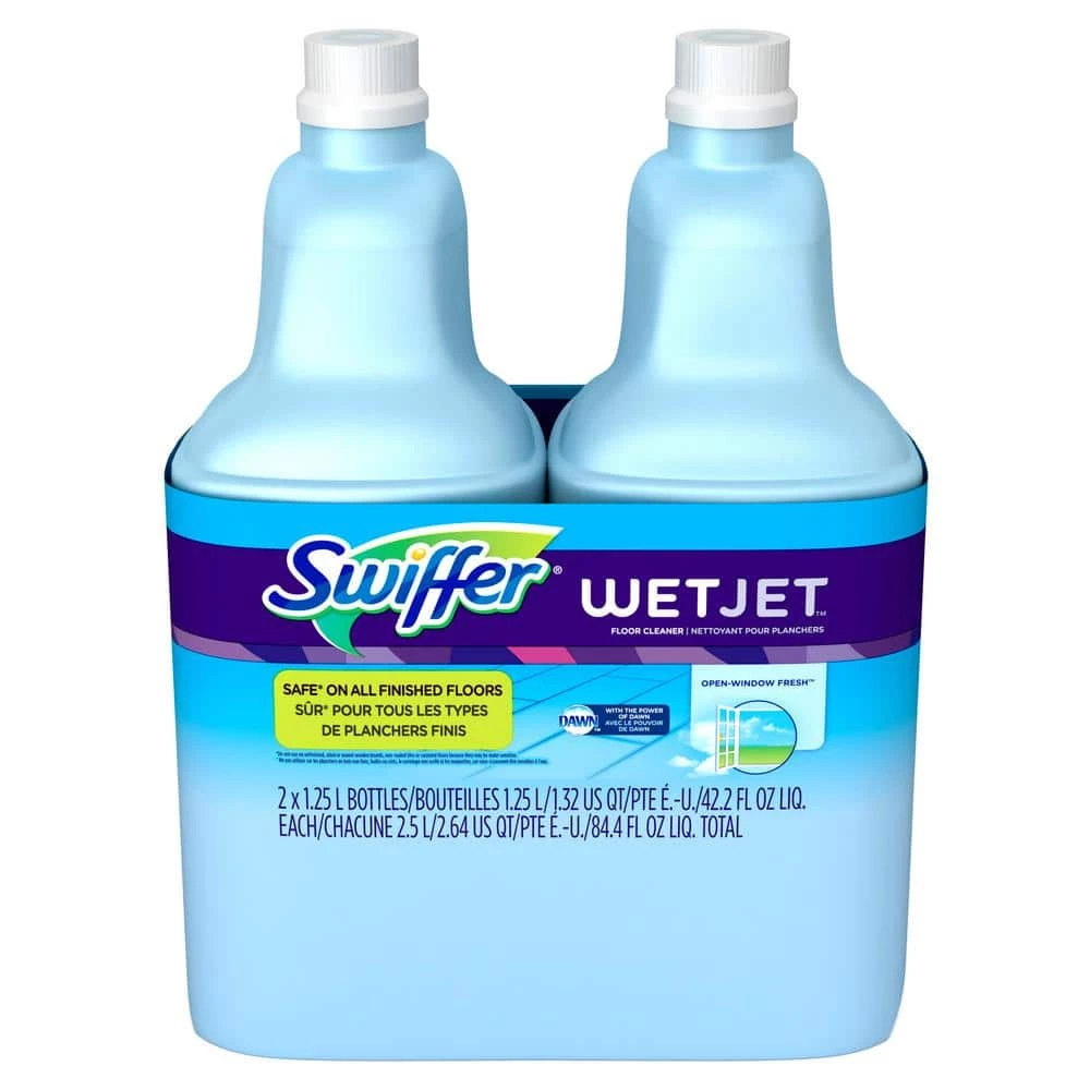 Swiffer WetJet 42 oz. Multi-Purpose Floor Cleaner Refill with Open Window Fresh Scent (2-Pack) 7 Swiffer WetJet 42 oz. Multi-Purpose Floor Cleaner Refill with Open Window Fresh Scent (2-Pack) - Image 5