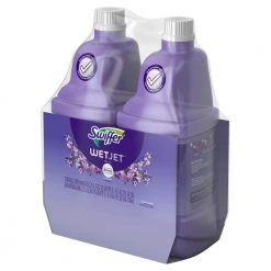 Swiffer WetJet 42.2 oz. Multi-Purpose and Hardwood Floor Cleaner Lavender Vanilla and Comfort Scent Liquid Refill (2-Count) -Vacuum Cleaners Sales Store swiffer hard surface cleaners 003700026536 40 1000