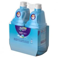 Swiffer WetJet 42 oz. Multi-Purpose Floor Cleaner Refill with Open Window Fresh Scent (2-Count, 2-Pack) -Vacuum Cleaners Sales Store swiffer hard surface cleaners 079168938793 40 1000