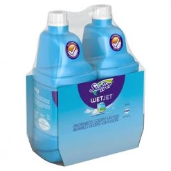Swiffer WetJet 42 oz. Multi-Purpose Floor Cleaner Refill with Open Window Fresh Scent (2-Count, 2-Pack) -Vacuum Cleaners Sales Store swiffer hard surface cleaners 079168938793 a0 1000