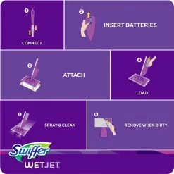Swiffer WetJet 42 oz. Multi-Purpose Floor Cleaner Refill with Gain Scent (2-Pack, Case of 3) -Vacuum Cleaners Sales Store swiffer hard surface cleaners 079168938951 1f 1000