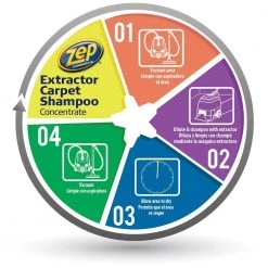 ZEP 1 Gal. All-Purpose Carpet Shampoo (4-Pack) -Vacuum Cleaners Sales Store zep carpet cleaning products zucec128 4f 1000