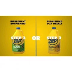 ZEP 128 oz. High-Traffic Floor Polish with Heavy-Duty Floor Stripper 128 oz. (2-Pack Combo) -Vacuum Cleaners Sales Store zep hard surface cleaners bnzuhtfflffs128 1d 1000