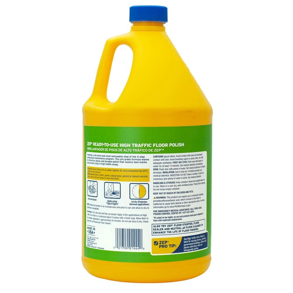 ZEP 128 oz. High-Traffic Floor Polish (2-Pack) 4 ZEP 128 oz. High-Traffic Floor Polish (2-Pack) - Image 2